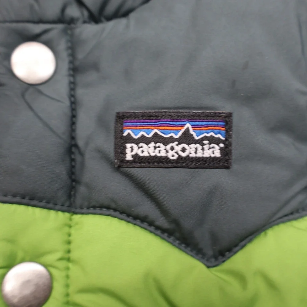 Patagonia Vest Baby 3M Green Insulated Snap Light Winter Outdoor Quilted Puffer